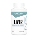 NutraBio Liver Supplemento - Supporto per fegato avanzato con antiossidanti, Detox del fegato del cardo del latte, Glutathione, Tudca - Promuove il detox e la riparazione della pulizia del fegato - 90 capsule