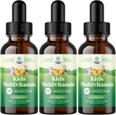 Natures Craft Multivitamina liquida per il supporto immunità bambini - Yummy Toddler Multivitamin Supplemento con C D3 E B6 e D3 Vitamine liquide per bambini di tutte le età - Alta assorbimento (3 pacchetto)
