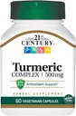 21st Century Turmeric Complex 500 mg - 60 Capsule Vegetariani, Confezione da 4