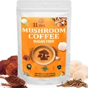 CaffÃ ̈ da bagno - CaffÃ ̈ da sala da bagno biologico con 11 funghi superfood, include il Lion's Mane, Reishi, Chaga, Cordyceps e Adaptogens, Mushroom Supplement per energia, messa a fuoco, memoria e immunità - 5.3oz
