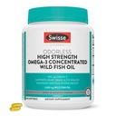 Swisse Wild Fish Oil Omega 3 Integratori per le donne e gli uomini | EPA DHA Fish Oil Integratori | Odorless - Aiuta a sostenere il cervello, occhio e salute del cuore | Alta resistenza 1500 mg | 400 pillole Softgel