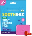 Sootheez Organic Throat Gocce calmanti per adulti, Berry Lemonade, 25 conte, ricaricabile, Great Tasting Drops that Sooth Sore Throats