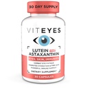 Viteyes Lutein & Astaxanthin – Relieve Eye Fatigue, Hydrate & Firm Skin, Blue Light Protection, Supporto Immune, 20 mg Lutein, 4 mg Astaxanthin, Vitamine Occhiali, Doctor Trusted Brand, 30 capsule