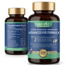 Lutein 40mg & Zeaxanthin 8mg Vitamine di occhio, con Astaxantina, Bilberry, Taurina, Vitamine A C E Zinc, Blue Light & Macular Support, 120 capsule vegetali