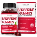 Gummie di berbina con cannella di ceylon (1.200mg) Premium Zucchero-Free Cinnamon Integratore di cannella di ceylon per adulti - Testato di terze parti, Non-GMO & Made in USA - 60 Conte Gummies masticabili