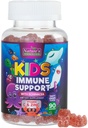 Supporto Immune per bambini Supplemento Gummies - Vitamine C, Zinc & Echinacea - Gomma per bambini Supporto per l'immunità, Età 4 e Su, Natural Berry Flavor, Non-GMO, Gluten-Free & Vegan - 90 Gummies