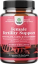 Integratore di fertilità per le donne con Multivitaminici Prenatali - Supporto per fertilità femminile con Prenatal Choline Inositol Folate Chasteberry e CoQ10 Blend per le donne per promuovere la concezione più veloce