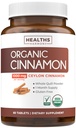 USDA Organic Ceylon Cinnamon Pillole - High Potency Ceylon Cinnamon Supplemento con 1000 mg per porzione per il supporto antiossidante del corpo intero - Vegan Non OGM cGMP Made & Lab verificato (1 Mese di alimentazione)