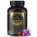 Golden Saffron Selenium (200mcg Selenium & 88.5 mg Saffron Extract) - per sostenere la salute generale, non OGM, senza glutine, Dairy Free, con formula unica e avanzata – Made in USA & Tasteless.