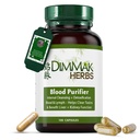 Dimmak Herbs Certified Organic Blood Purifier for Internal Cleansing & Detoxification + Vantaggi Liver and Kidney Function | Lab Tested Herbal Supplement 100 Capsule
