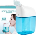 Irrigazione nasale, Risciacquo nasale macchina, Sinus Rinse Machine, Sinus Cleaner Machine with Water Tank & Waste Collection Tank - Pulitore di naso per Sinus, Adulto sinusale,Allergy Relief - Blu