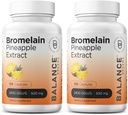 Balancebreens Bromelain 500mg, 120 capsule - Estratto di ananas Enzima digestivo, Supporta la digestione e supplemento di salute comune