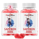 Gummie di zafferano per adulti Bambini - Supplemento di Estratto di zafferano organico per le donne Zucchero gratuito per il supporto di equilibrio di umore Meglio dormire Metabolismo con Vitamine Non OGM Fragola aromatizzata 60 giorni di alimentazione