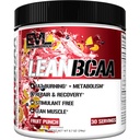 Stimulant Free Lean BCAA Powder - Evlution Nutrition BCAAs Aminoacidi Polvere con CLA Carnitina e 2:1:1 Aminoacidi a catena ramificata Supporta il recupero del muscolo Fat Burn and Metabolism - Fruit Punch