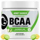 Miele Badger BCAA + polvere di aminoacidi EAA, BCAAs + L-Glutamina, Keto, Vegan, Zucchero Libero per gli uomini e le donne, Hydration & post allenamento recupero muscolare Bere Mix, Lime di cetriolo, 30 Servings