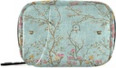 Borsa da viaggio dell'organizzatore della pila di viaggio della borsa di 7 giorni della pillola dell'uccellino del fiore della pila con la cerniera portatile settimanale formato compatto per il supporto del supplemento della vitamina