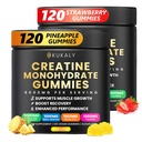 Creatina Monoidrato Gummies per uomini e donne, 9000MG Creatina Gummies Sugar Free -BCAA 2:1, B12 B6 per aumentare la resistenza, Focus & Endurance, Vegan, Non OGM