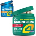 Saw Palmetto for Men, 60 Capsules + Magnesium Complex, 90 Capsules