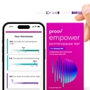 Proov - Empower Hormone Tracker a casa - per le donne 30-40+ - Capire il vostro equilibrio ormone & Perimenopause Stage - Misura FSH, LH, Estrogen & Progesterone - 1 kit di prova del ciclo