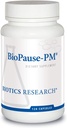 Biotics Research BioPause PM Notte Tempo Menopausal Supporto Equilibrio ormonale, Nero Cohosh, Limone Balm, Passionflower, Promuove Rilassamento e Calma, Regola circadian Rhythms, Dormi regolarmente 120Caps