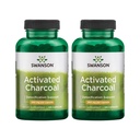 Swanson attivato Carbone - Integratore Naturale Sostenente Assorbimento Sano - Aiuta w/Bloating & Mantenere Regolarità Bowel - (120 Capsule, 520mg per Serving) 2 Confezione