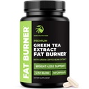 Pillole di perdita di peso di tè verde per le donne e gli uomini | 45% EGCG | Bruciatore grasso di stomaco, Metabolismo Booster & Appetite Suppressant | Pillole di dieta di bruciatore grasso di tè verde | Integratori di perdita di peso Vegan | 60 Ct