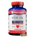 AmerOmega Triglyceride Omega-3 Fish Oil for Heart Health Support - Wild-Caught Alaskan Walleye Pollock - American-Sourced, American-Made - Non OGM, Gluten-Free & Dairy-Free - 120 Softgels