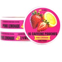 LyvWel 72mg Caffeine Energy Pouches | Nootropic Focus & Neuro Support | 3-Pack con 16 Pouches Per Can | Tobacco-Free, Nicotine-Free, Soluzione ad energia rapida (3 Pack, Pink Lemonade)