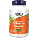 NOW Integratori alimentari, Organico Certificato, Polvere di Spirulina, Ricco in Beta-Carotene (Vitamina A) e B-12 con naturale GLA & Chlorophyll, 4-Ounce