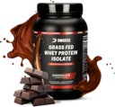 Polvere di proteine del siero di latte dell'erba di DMoose - per la crescita e il recupero del muscolo, naturalmente addolcito e aromatizzato, ricco di aminoacidi, formula di prestazioni di assorbimento veloce (2 Lbs, cioccolato)