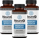NeuroQ Memoria e messa a fuoco - Migliora le prestazioni cognitive e la funzione del cervello - Formula neuroprotettiva di Dr. Dale Bredesen - Gotu Kola Ginkgo Phosphatidylserine & Propolis - 60 capsule (Pack of 3)