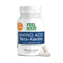 FeelGood Superfoods Beta-Alanine Capsule - Aminoacido Pre Workout Supplement - 3200mg Beta-Alanina Per Serving- Muscle Endurance & Workout Performance Support - Alto assorbimento - 30 Serve