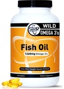 TGS Triple Strength Omega 3 Fish Oil Supplement - 1260mg EPA DHA per gli uomini e le donne - Burpless, Pure Omega 3 acidi grassi da Wild Alaska Pollock in Triglyceride Form - 180 capsule, 90 Serve