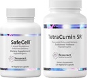 SafeCell S-Acetyl Glutathione Supplemento per Neuro Health Support & TetraCumin SR Joint Support Supplement, Sostenibile Curcumina Turrica Metabolite