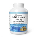 Fattori naturali, L-Glutamina micronizzata 1000 mg, Supporta muscoli e funzione immunitaria, 180 capsule