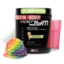 JYM Supplement Science Post JYM Active Matrix Rainbow Sherbet Amino Recovery Powder Pure Creatine HCL, BCAA, Glutamina, Carnitina, Betaina, Taurina per resistenza, riparazione, prestazioni 30 Serve