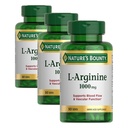 La Bounty L-Arginina 1000mg della natura per il supporto del flusso sanguigno e della funzione vascolare – Non OGM, Gluten Free, 50 compresse (Pack of 3)