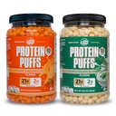 Twin Peaks Low Carb, Keto Friendly Protein Puffs Combo Pack, 1 Jug Sour Cream Puffs + 1 Jug Nacho Cheese Flavor Puffs