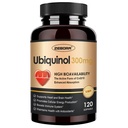 ZEBORA Ubiquinol CoQ10 300mg Softgels, 4-in-1 Antiossidante potente per il cuore e la salute vascolare, Essenziale per la produzione di energia, Max Absorption Forma attiva di CoQ10, 120 Softgels