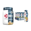 Bundle di Dymatize Performance Protein Shake, Ciottoli Fruttati (12 confezione) + ISO100 Whey Protein Powder Isolate, Gourmet Vanilla (20 Serve)