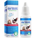 Gocce di trattamento dell'infezione dell'orecchio per cani e gatti, con l'1% idrocortisone che lenisce l'infezione del lievito del cane, prurito Ear Relief-Treats Ear infezioni per cani e gatti - 2 fl oz