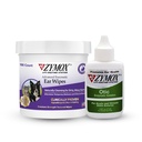 Pet KING BRANDS ZYMOX enzimatica Ear Wipes & Otic Solution Hydrocortisone Libero per cani e gatti - Prodotto Bundle - per dirty, Waxy, Smelly Ears & to Soothe Infections, 100 Conte Wipes & 1.25oz Bottiglia