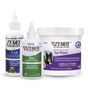 Pet KING BRANDS ZYMOX Auricolare enzimatica e Otic Ear Solution for Dogs and Cats - Prodotto Bundle - per Dirty, Waxy, Smelly Ears and to Soothe Ear Infections, 100 ct, 4 oz e 4 oz