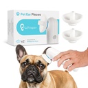 Whisper Pet Ear Pieces Ear Dryer | Rimuovere l'acqua, Trattamento dell'infezione dell'orecchio del cane, Pulitore dell'orecchio del cane, Alternativa alle Wipes dell'orecchio del cane | Trattamento di infezione del lievito del cane per cani | Zymox Ear Solution per cani