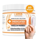 Nootie Medicated Ear Finger Wipes with Chlorhexidine for Dogs, Gentle Dog Ear Cleaning Wipes for Itchy, Sensitive Ears - Aiuta a rimuovere cera, Dirt Buildup, & Odor 80 Wipes - Made in USA