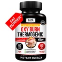 Kaya Naturals Supreme Fat Burner - Pillole Di Perdita Del Peso Donne & Uomini - Appetite Suppressant Supplement - Potenti Pillole Di Dieta Termogeniche - Natural Energy Boost Oxy Burn 60 Count