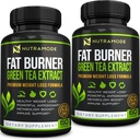 Premium Green Tea Extract Fat Burner Supplemento EGCG-Natural Appetite Suppressant-Healthy perdita di peso pillole di dieta che funzionano rapidamente per le donne e il metabolismo di uomini-detox Booster per bruciare il grasso grasso grasso pacchetto Fast-2