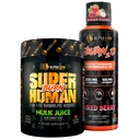 ALPHA LION Stubborn Fat Loss Stack – Superhuman Burn Pre Workout + Burn2O Liquid L-Carnitine 2000mg (ShredBerry) – 2-in-1 Thermogenic Fat Burning Stack per uomini e donne