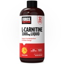 Fattore di forza L-carnitina liquido 3000mg, supplemento di resistenza massima per sostenere il metabolismo grasso, energia cellulare e recupero del muscolo, ad alto assorbimento, non OGM, aroma d'arancia, bottiglia di 16 oz