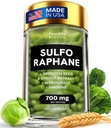 Integratore di broccoli organici Sprouts | Solforafano stabilizzato da Broccoli Florets & Seeds | Integratori organici di zolfo 120 pillole | 1 confezione